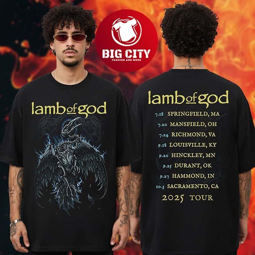 Lamb Of God Headbangers Boat 2025 Collection Electric Admat Itin Two Sided Shirt