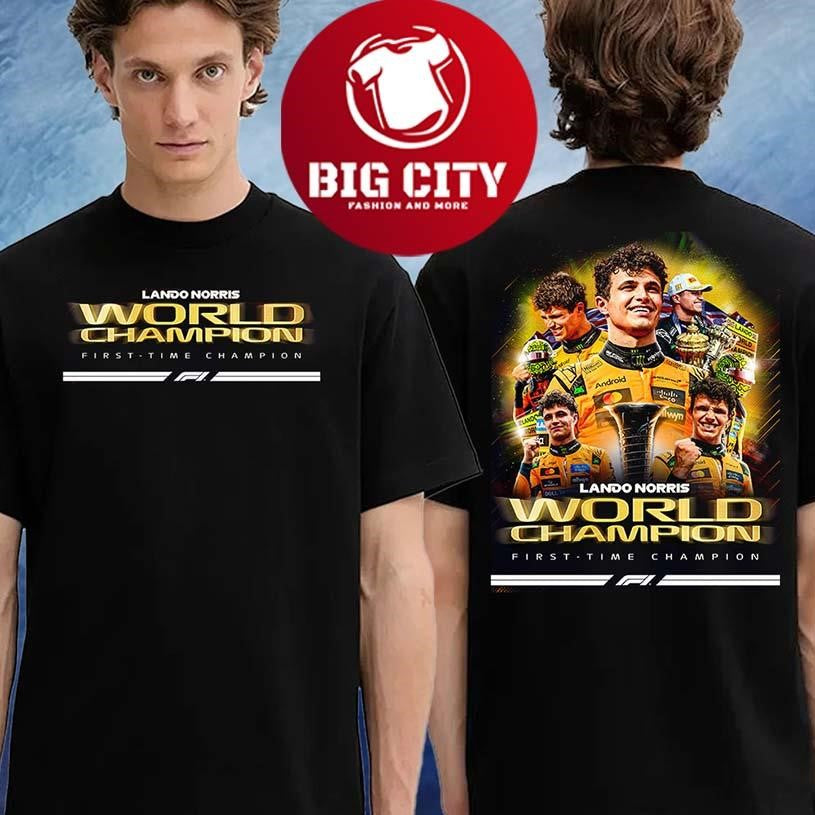 Lando Norris Is The 2025 Formula 1 World Champions Two Sided Shirt