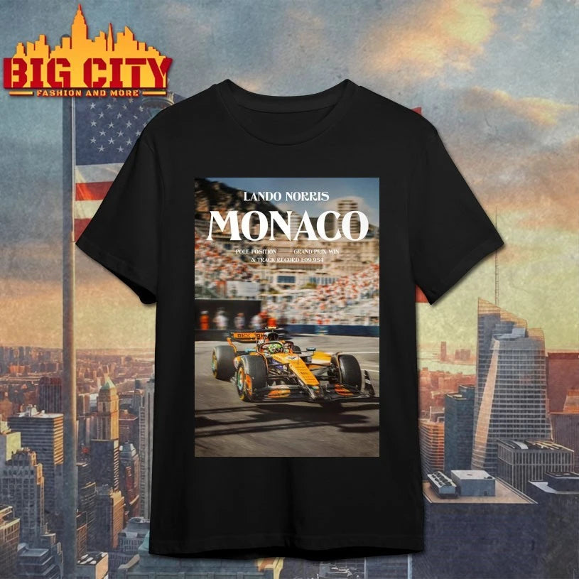 Lando Norris Monaco GP Victory Pole Track Record 2025 Poster shirt