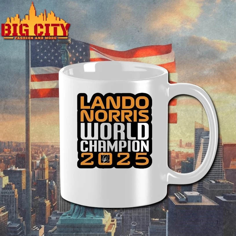 Lando Norris World champion 2025 text shirt