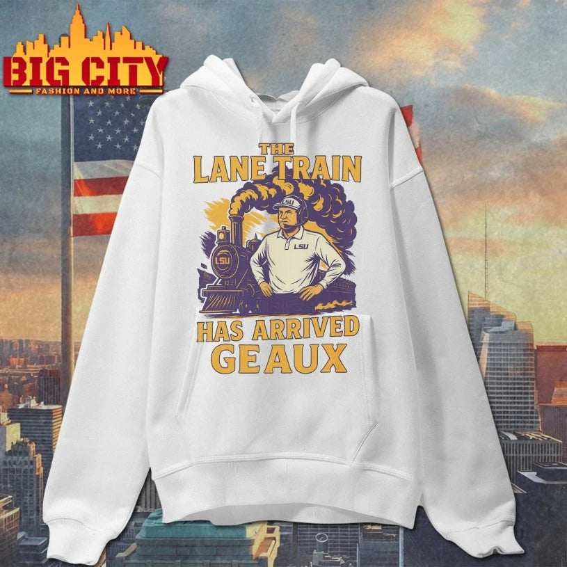Lane Kiffin Lsu Louisiana Tigers Train Has Arrived Geaux shirt