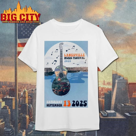 Lanesville Music Festival next Saturday, Sept 13th 2025 Poster shirt