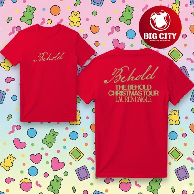 Lauren Daigle Behold Christmas Tour 2025 Two Sided Shirt