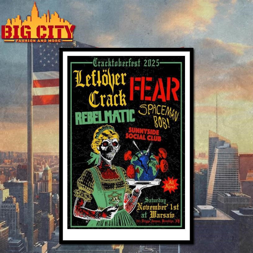 Leftover Crack Warsaw Brooklyn NY November 1 2025 Poster Shirt