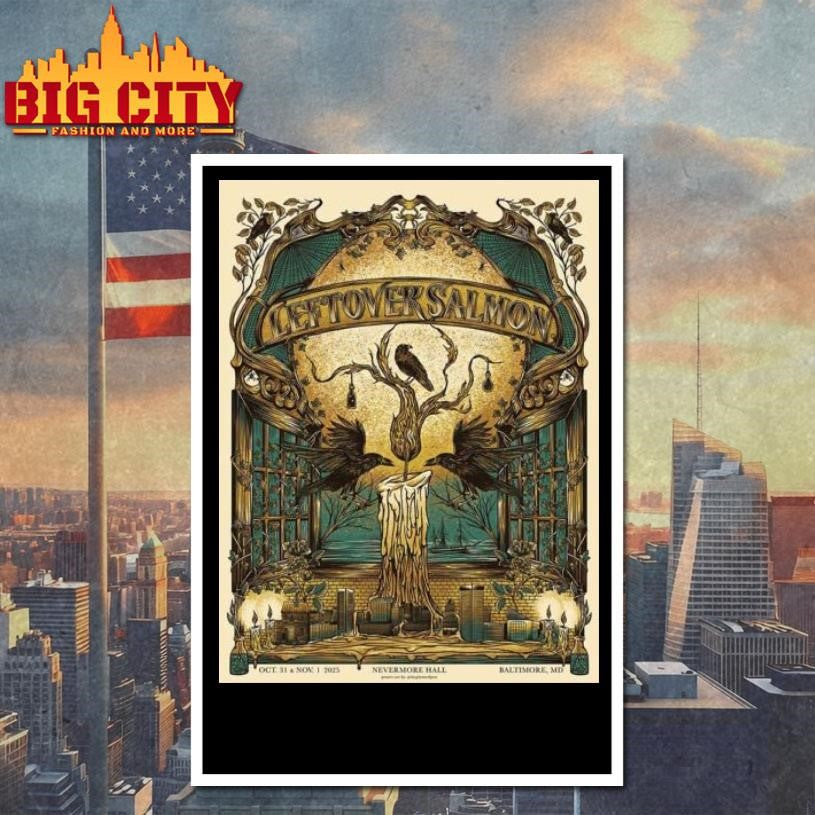 Leftover Salmon Baltimore Maryland 2025 Poster Shirt