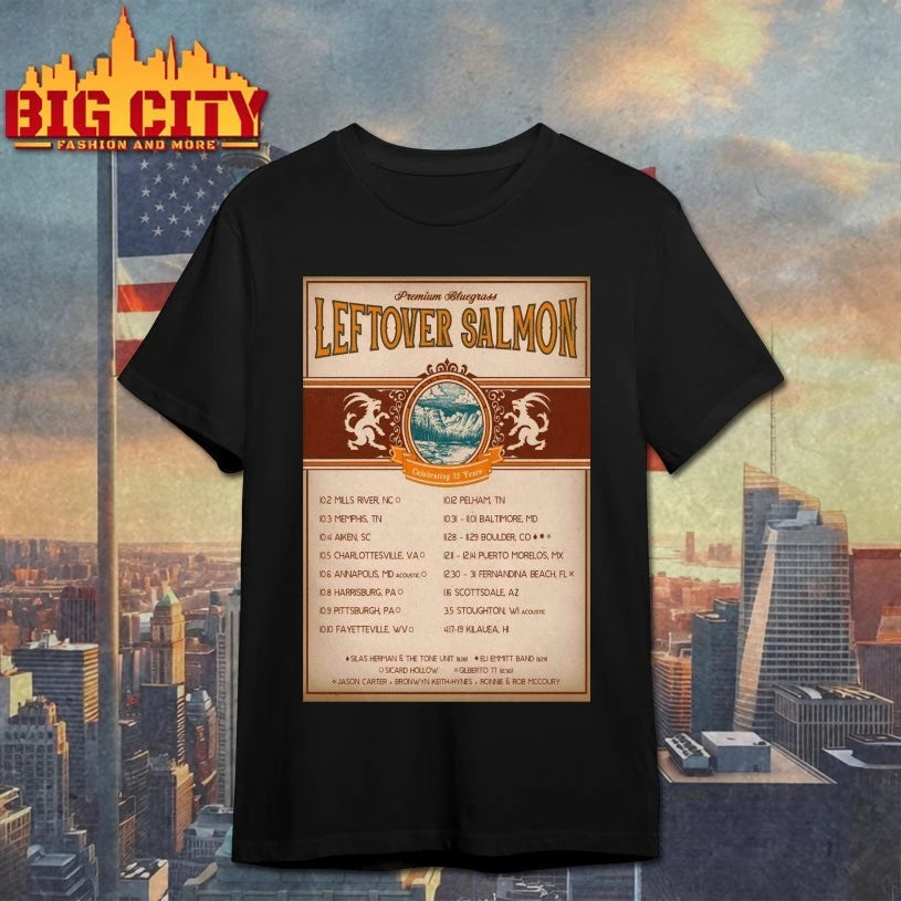 Leftover Salmon Celeb 35 Years 2025 Poster Shirts