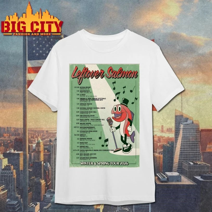 Leftover Salmon Winter And Spring Tour 2026 Poster shirt