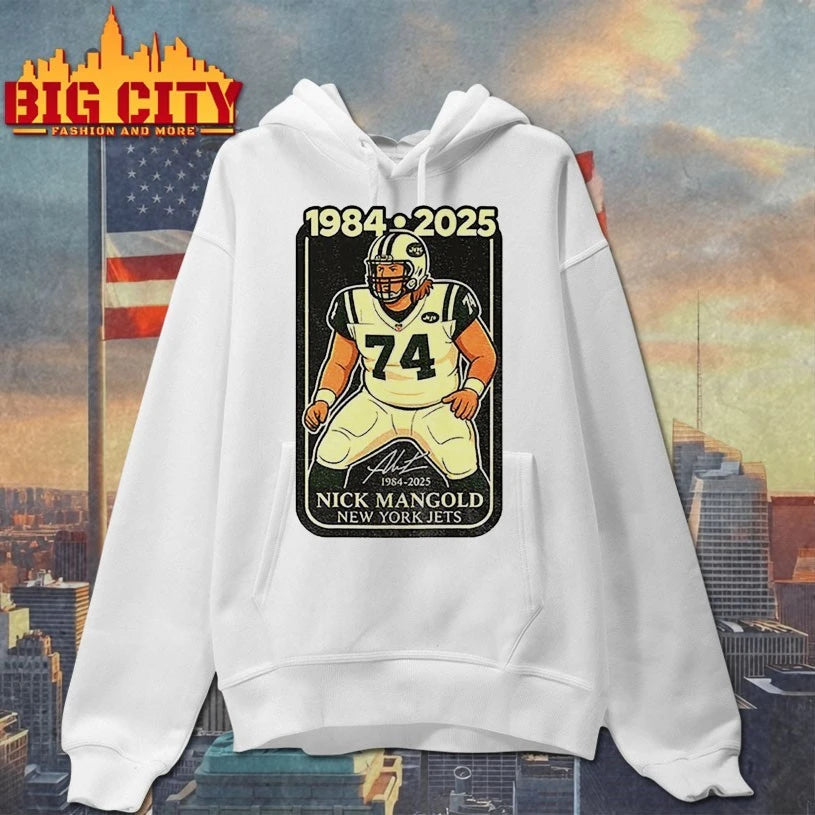 Legend Nick Mangold New York Jets Tribute signature 1984-2025 shirt