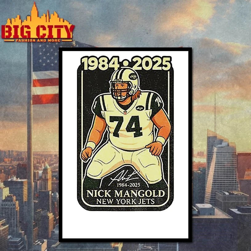 Legend Nick Mangold New York Jets Tribute signature 1984-2025 shirt