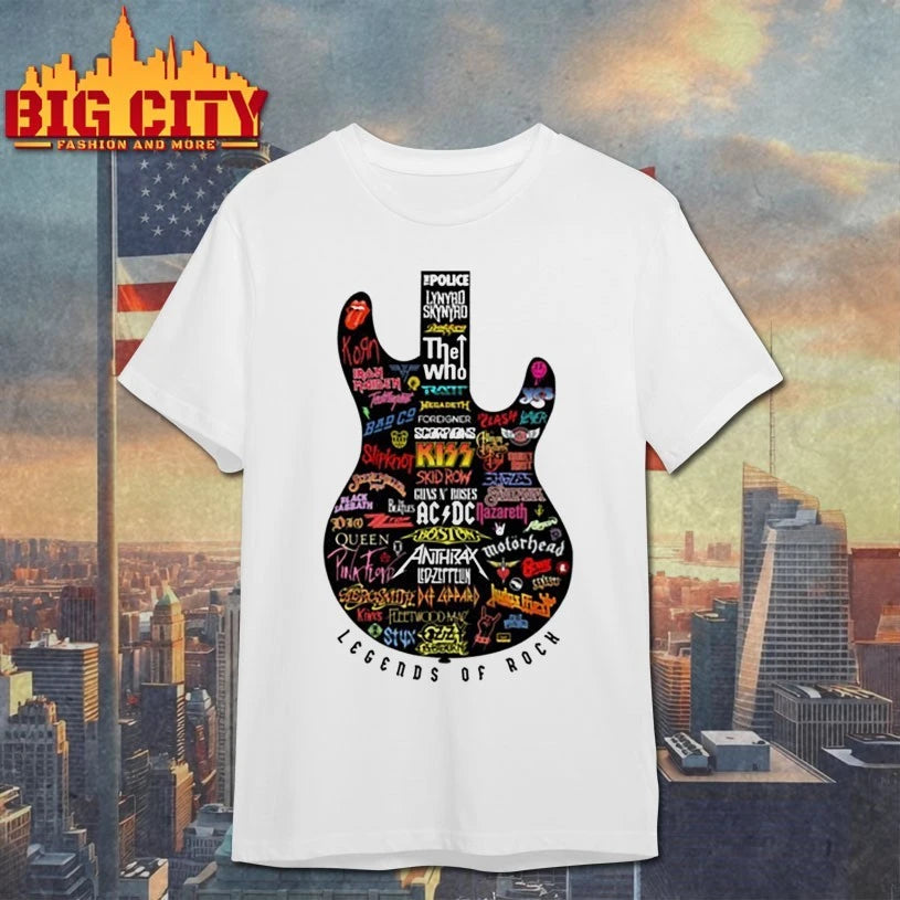 Legends of Rock Band Logo Guitar v2 shirt