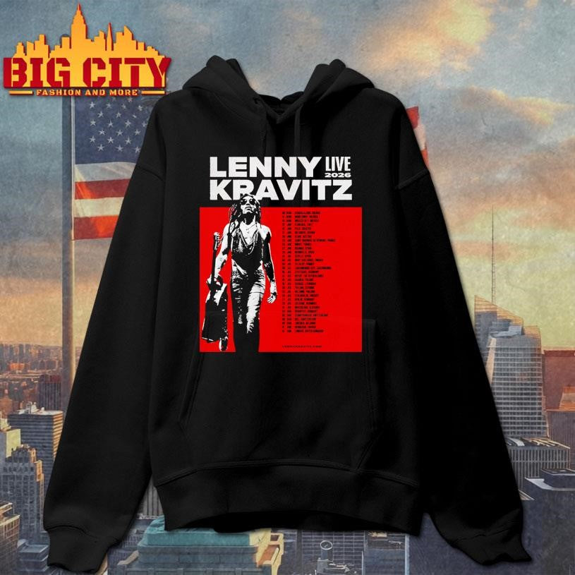 Lenny Kravitz Live 2026 Tour Schedule Venue Tour Dates Shirt