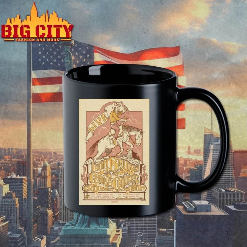 Leon Bridges &amp; Charley Crockett Sept 4 2025 New York NY Poster shirt
