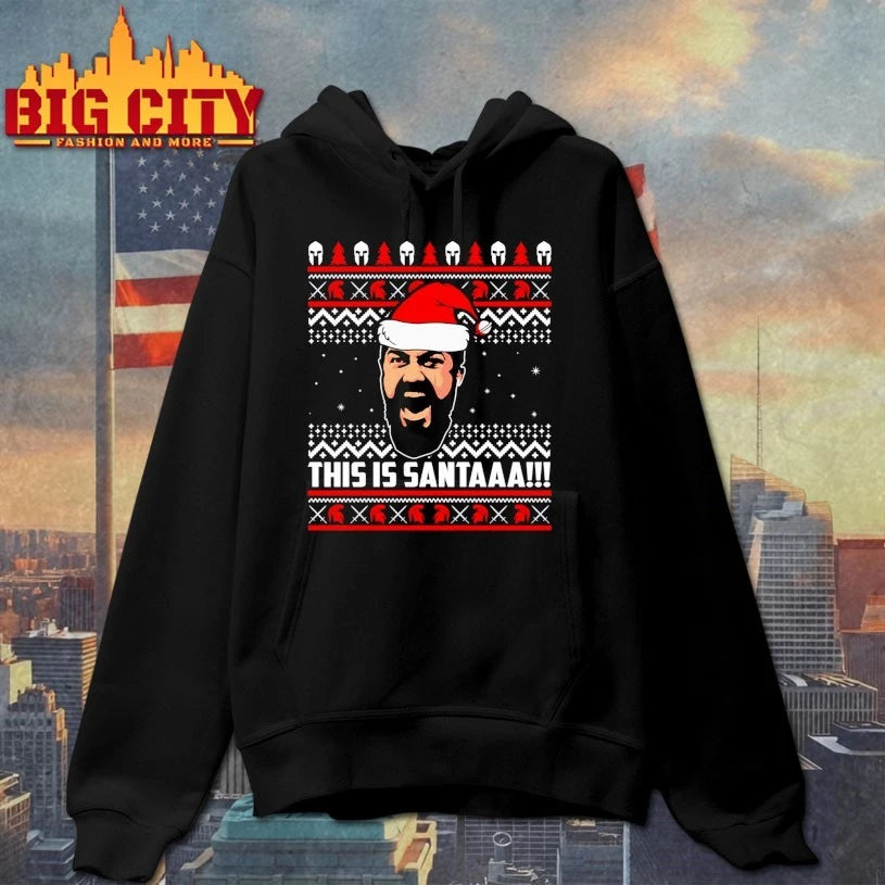 Leonidas this is Santa ugly Christmas shirt