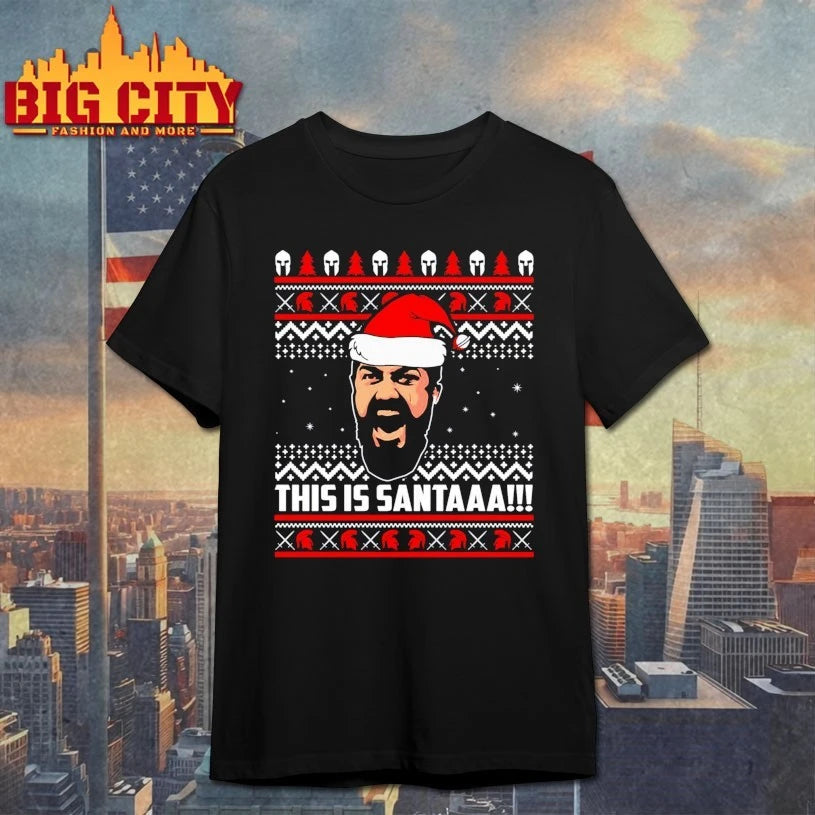 Leonidas this is Santa ugly Christmas shirt