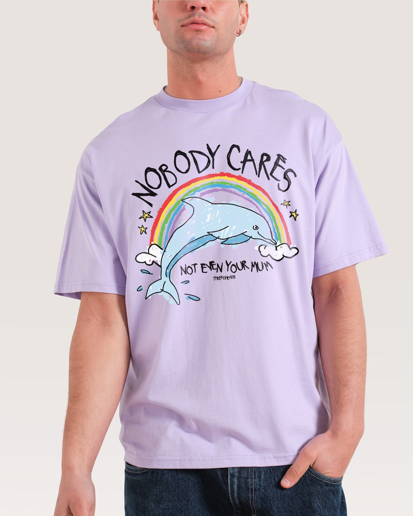 Nobody Cares Oversized Tee