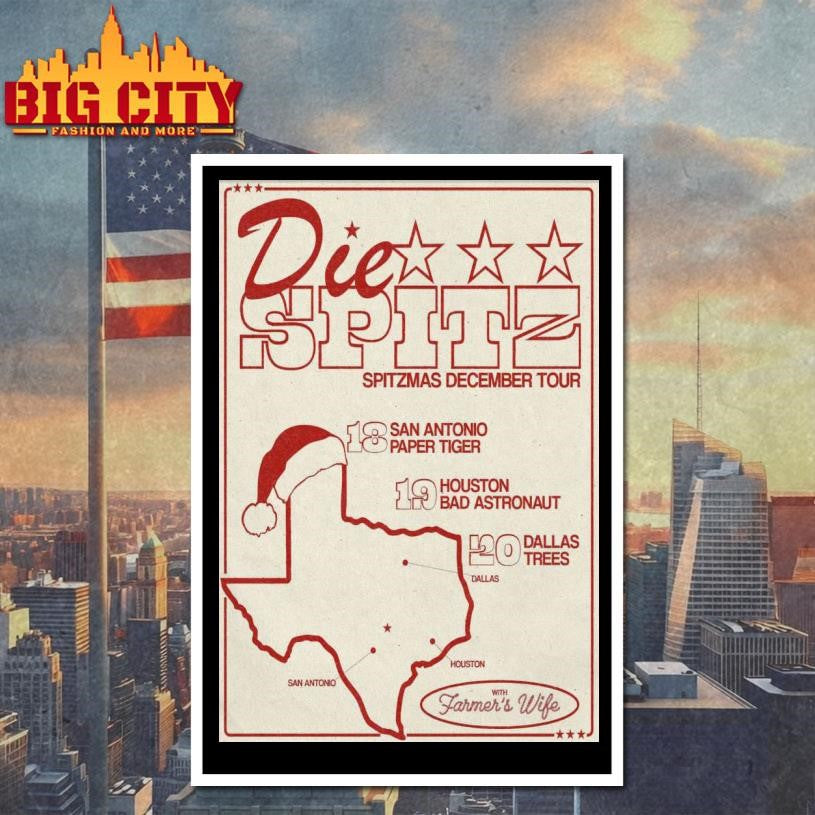 Limited Edition Die Spitz Spitzmas December Tour 2025 Poster Shirt