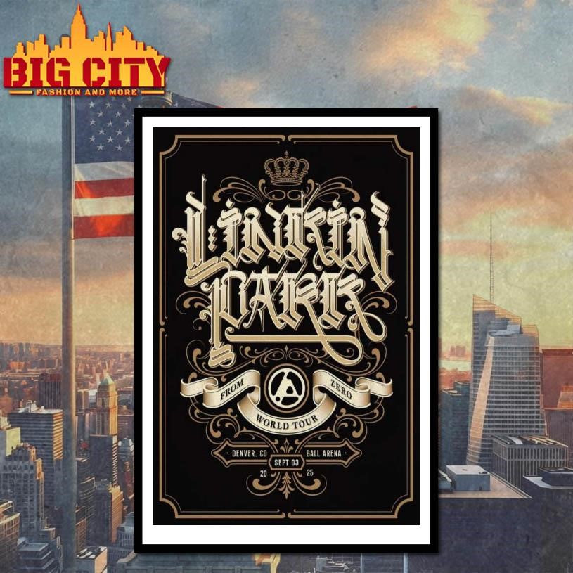 Linkin Park At Denver, CO 09.03.2025 Poster Shirt