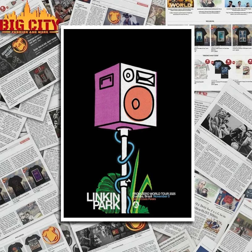 Linkin Park Estádio Couto Pereira, Curitiba Nov 5 2025 Poster Shirts