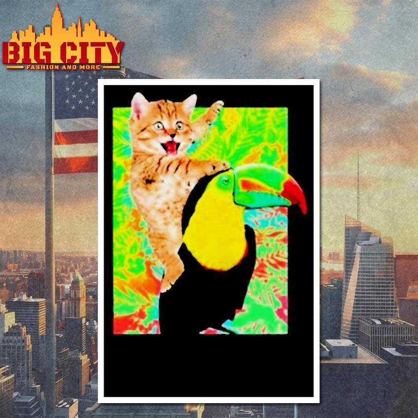 Liv And Maddie Joey Rooney Cat Toucan Ride Shirt