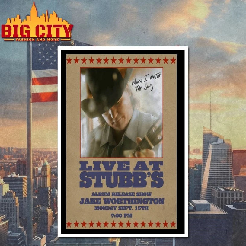 Live At Stubb’s Jake Worthington Sep 15 2025 Poster shirt