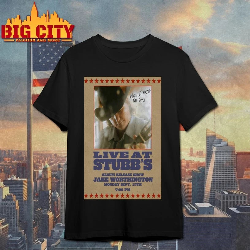 Live At Stubb’s Jake Worthington Sep 15 2025 Poster shirt