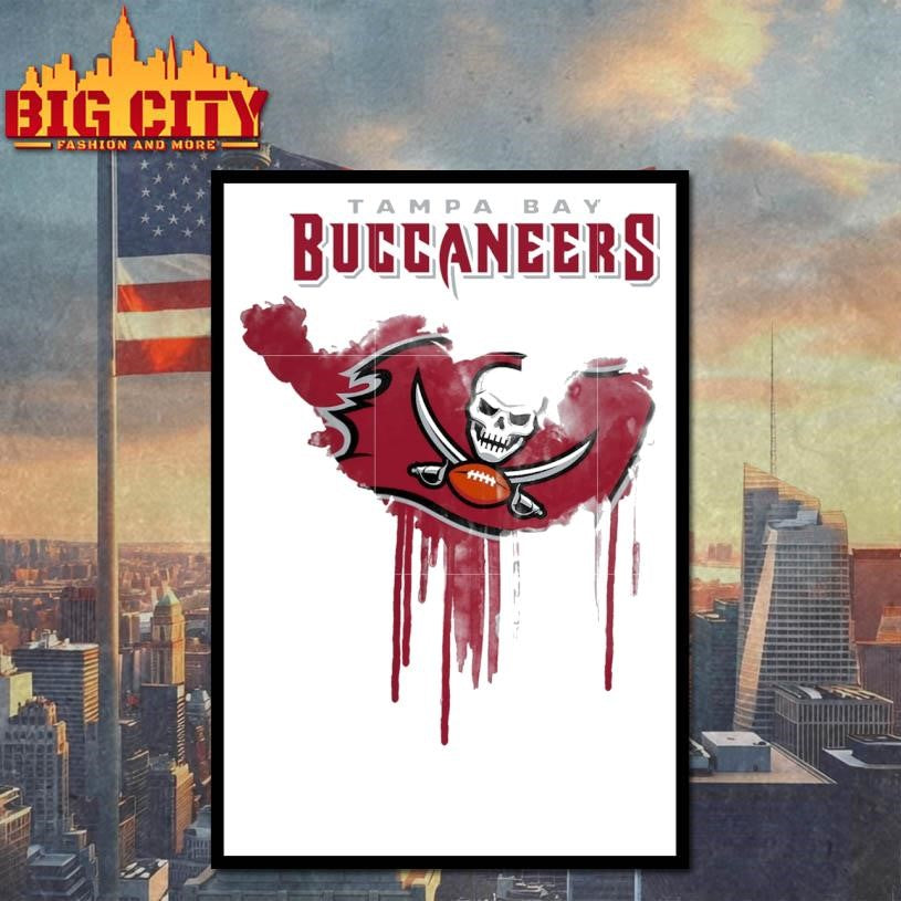 Logo Tampa Bay Buccaneers dripping Shirt
