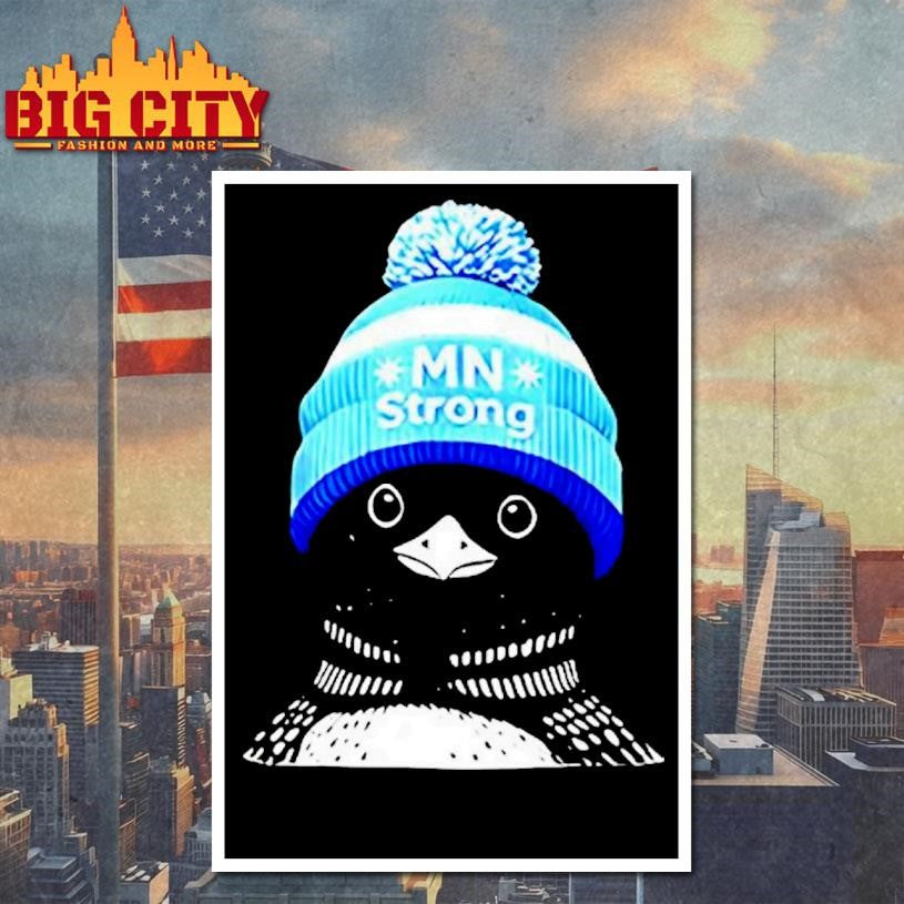 Loon Minnesota Strong Liam Conejo Ramos Blue Bunny Hat Shirt