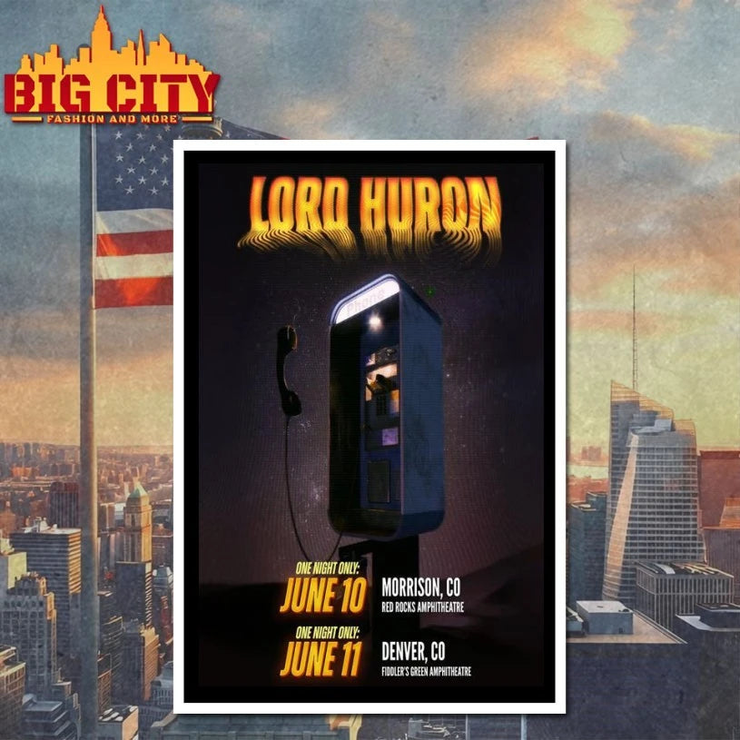 Lord Huron June 10 &amp; 11 2026 Colorado Tour Poster shirt