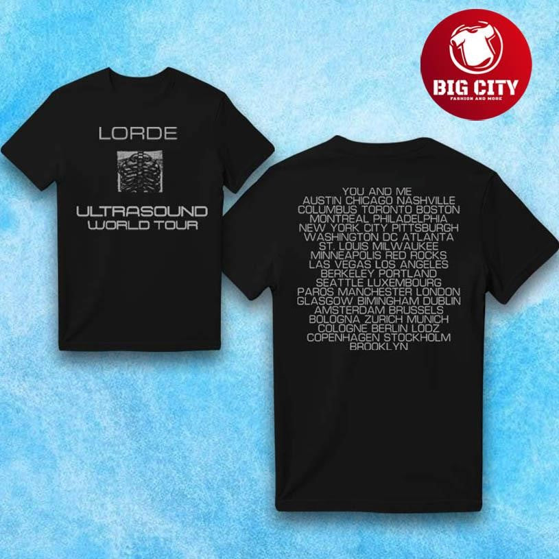 Lorde Ultrasound Tour 25 Two Sided Shirt