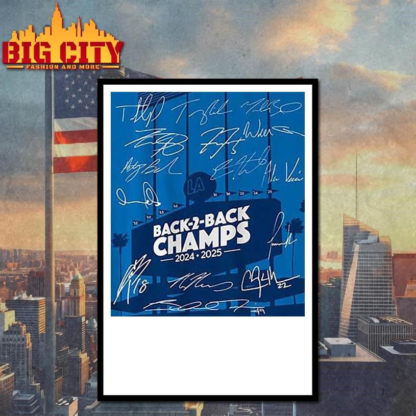 Los Angeles Baseball Back-to-Back Champs Shirt