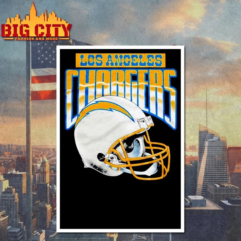 Los Angeles Chargers Gradient Helmet Shirt