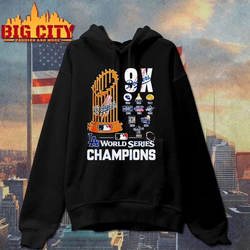 Los Angeles Dodgers 9 x World Series Champions Shirt