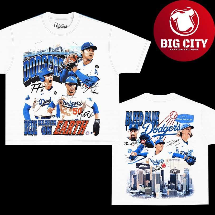 Los Angeles Dodgers Bleed 2025 New Two Sided Shirt