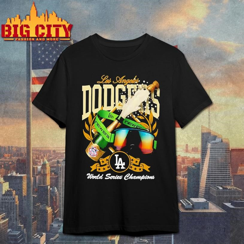 Los Angeles Dodgers New Era 2025 World Series Champions Champagne Shirt