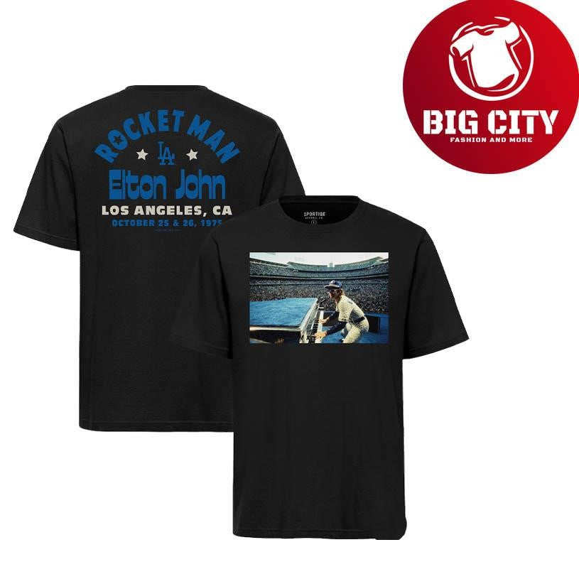 Los Angeles Dodgers x Elton John Sportiqe Rocket Man Duke Two Sided Shirt