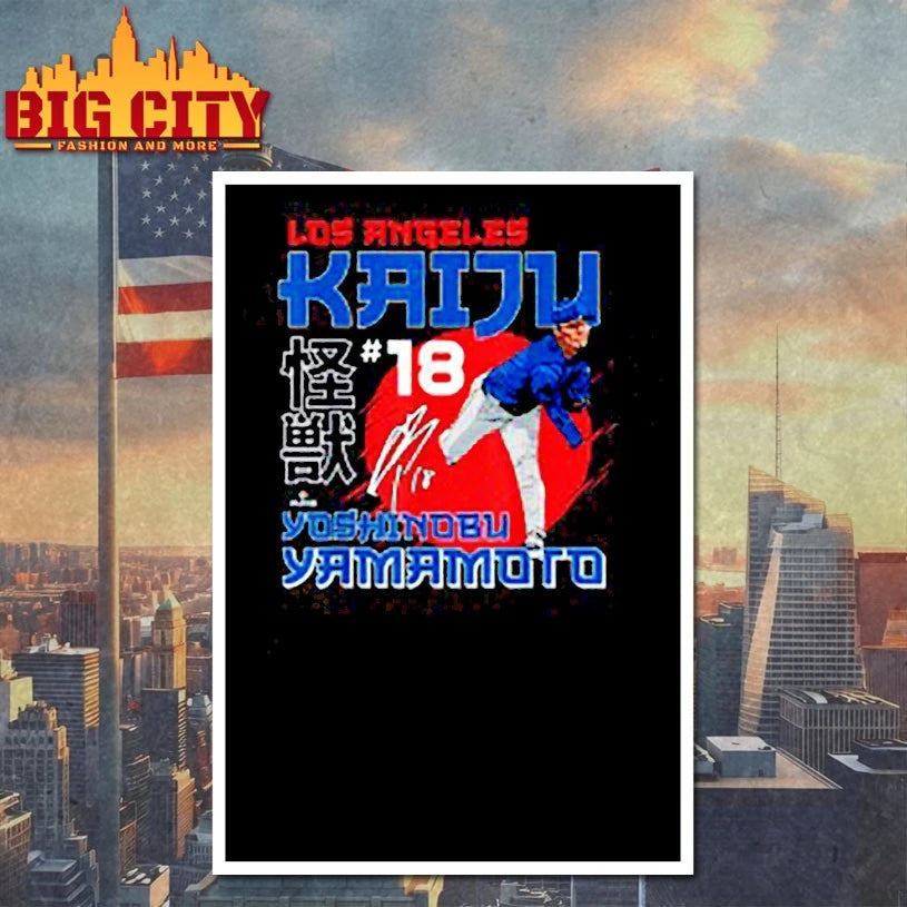 Los Angeles Kaiju Yoshinobu Yamamoto Baseball MLBPA shirt
