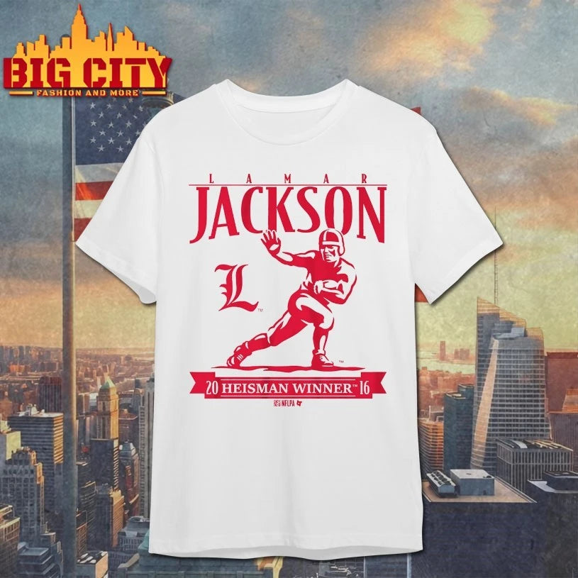 Louisville Football Lamar Jackson Heisman Trophy shirt