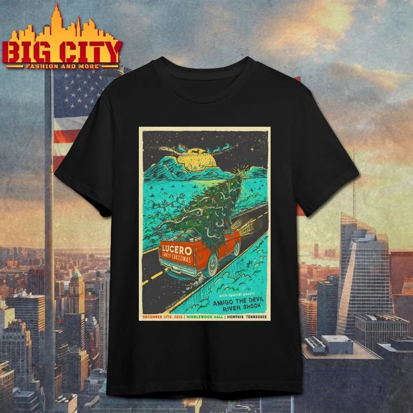 Lucero Dec 13 2025 Memphis TN Xmas Show Poster shirt