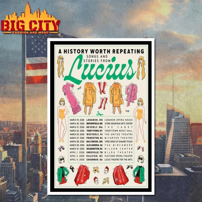 Lucius March &amp; April Tour 2026 Poster Shirt