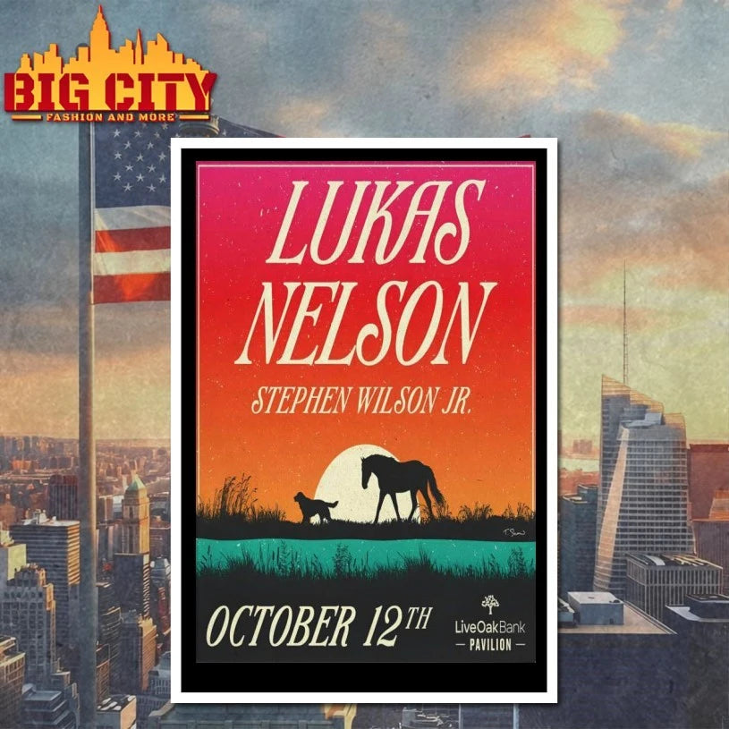 Lukas Nelson Wilmington NC October 12 2025 Tour Poster Shirt