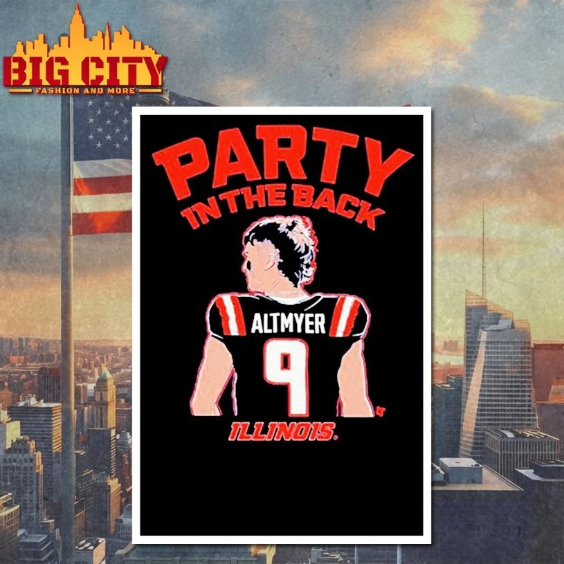 Luke Altmyer Party in the Back Illinois Football shirt