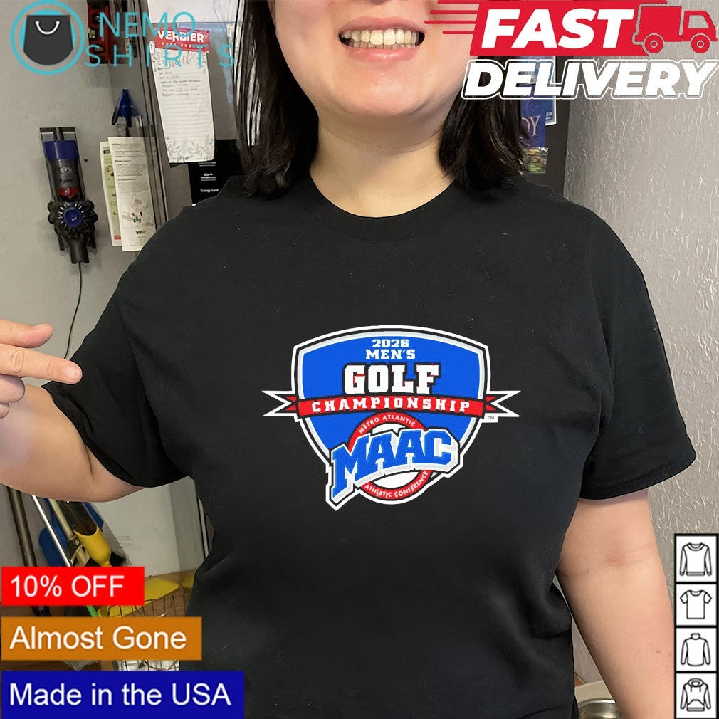 MAAC 2026 men’s golf championship logo shirt
