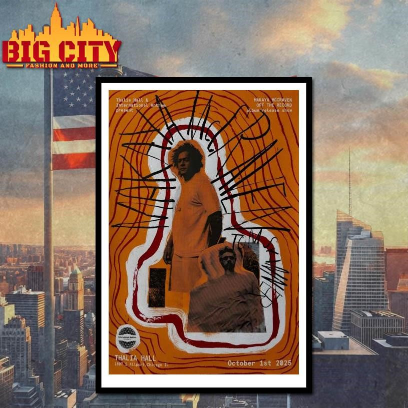MAKAYA MCCRAVEN and TOM SKINNER 10.1.2025 Chicago IL Poster Shirt