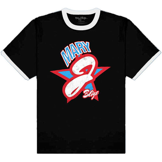 Mary J Blige | Official Band Ringer T-Shirt | Americana