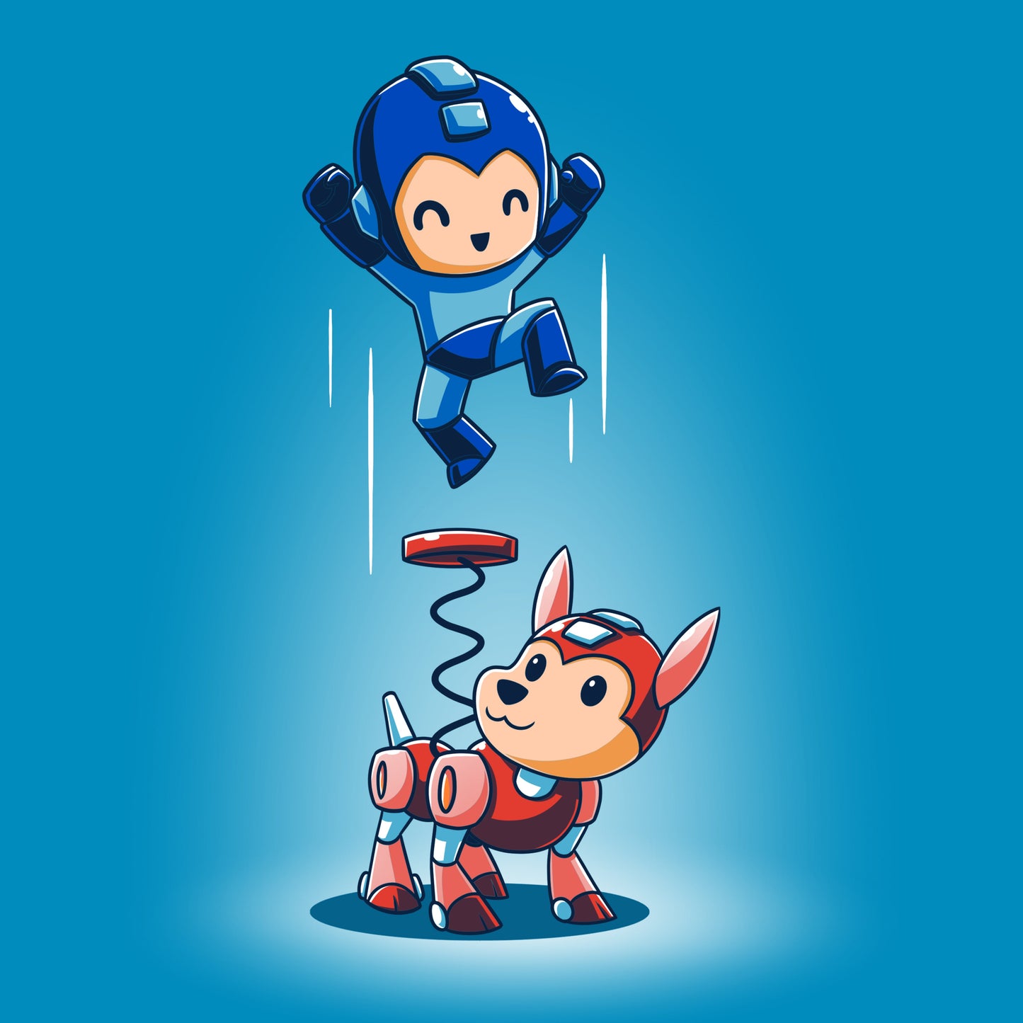 Mega Man and Rush Coil