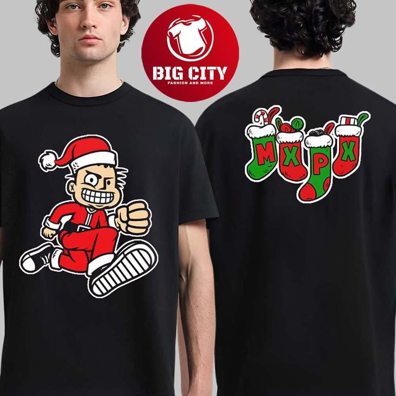 MXPX Santa PX 2025 Holiday Christmas Two Sided Shirt