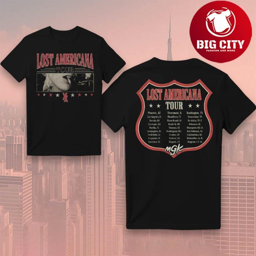 Machine Gun Kelly Lost Americana Tour Two Sided Shirt