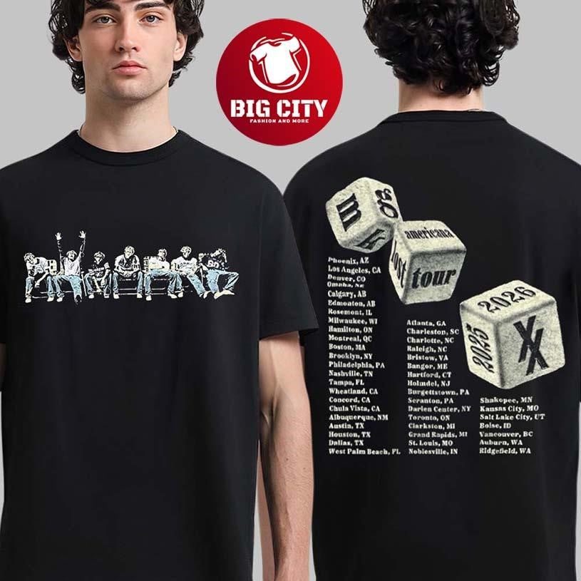 Machine Gun Kelly MGK Lost Americana Tour 2025 2026 Two Sided Shirt