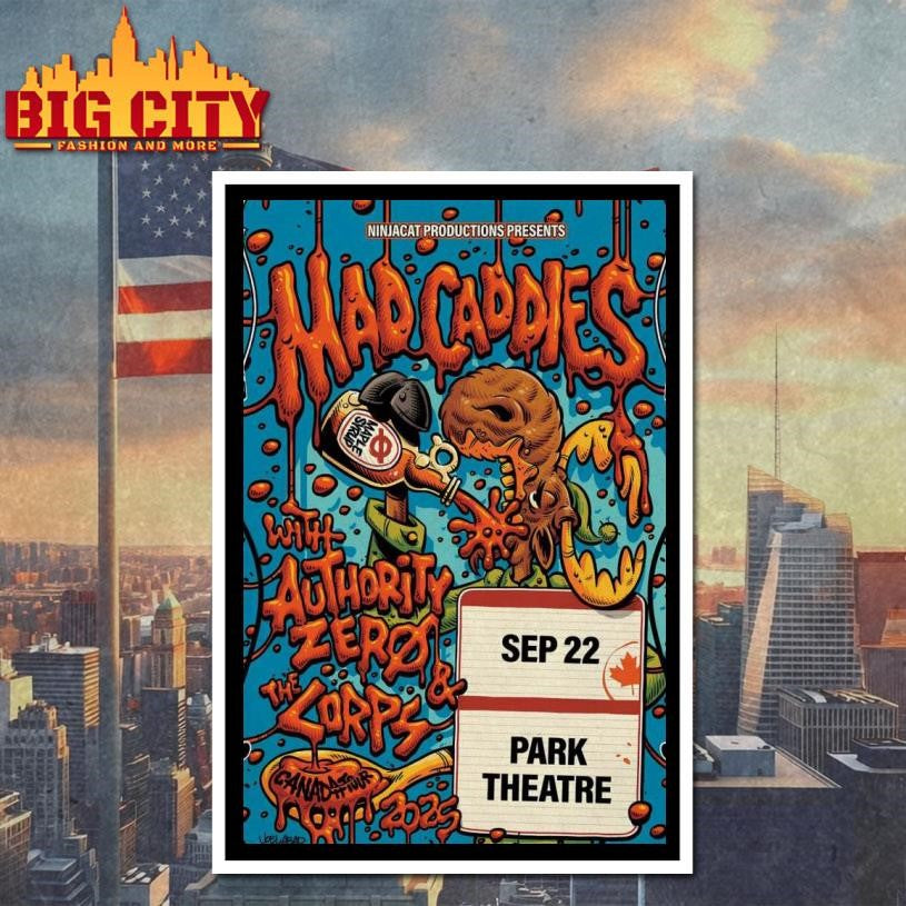 Mad Caddies Fall Tour 2025 Winnipeg, MB, Canada Poster New Shirt