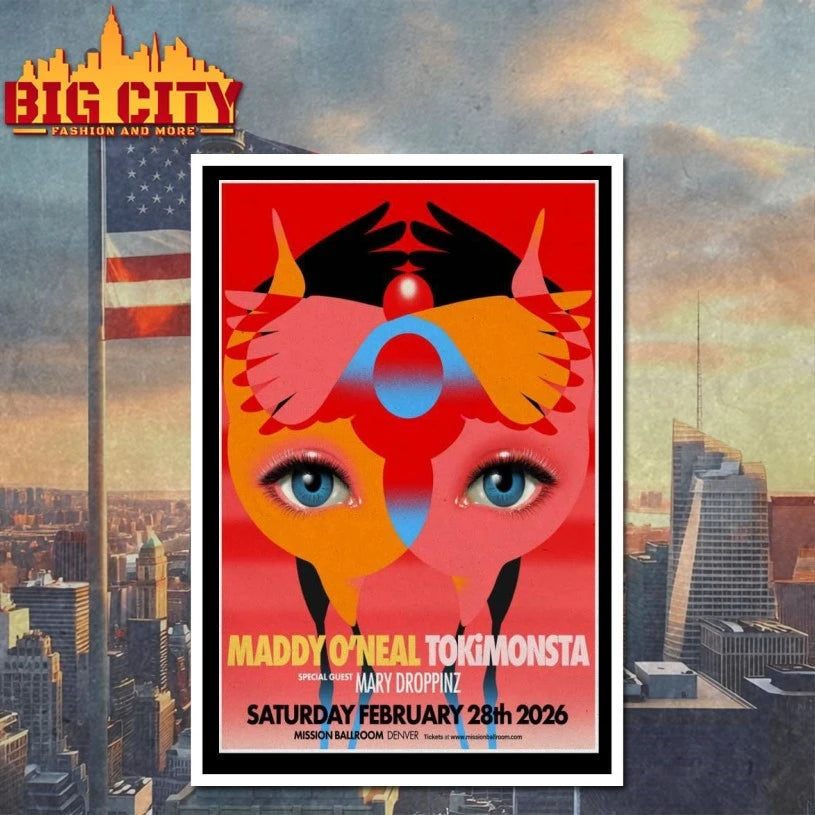 Maddy O’Neal &amp; Tokimonsta Fall Tour 2025 Denver, CO Poster shirt